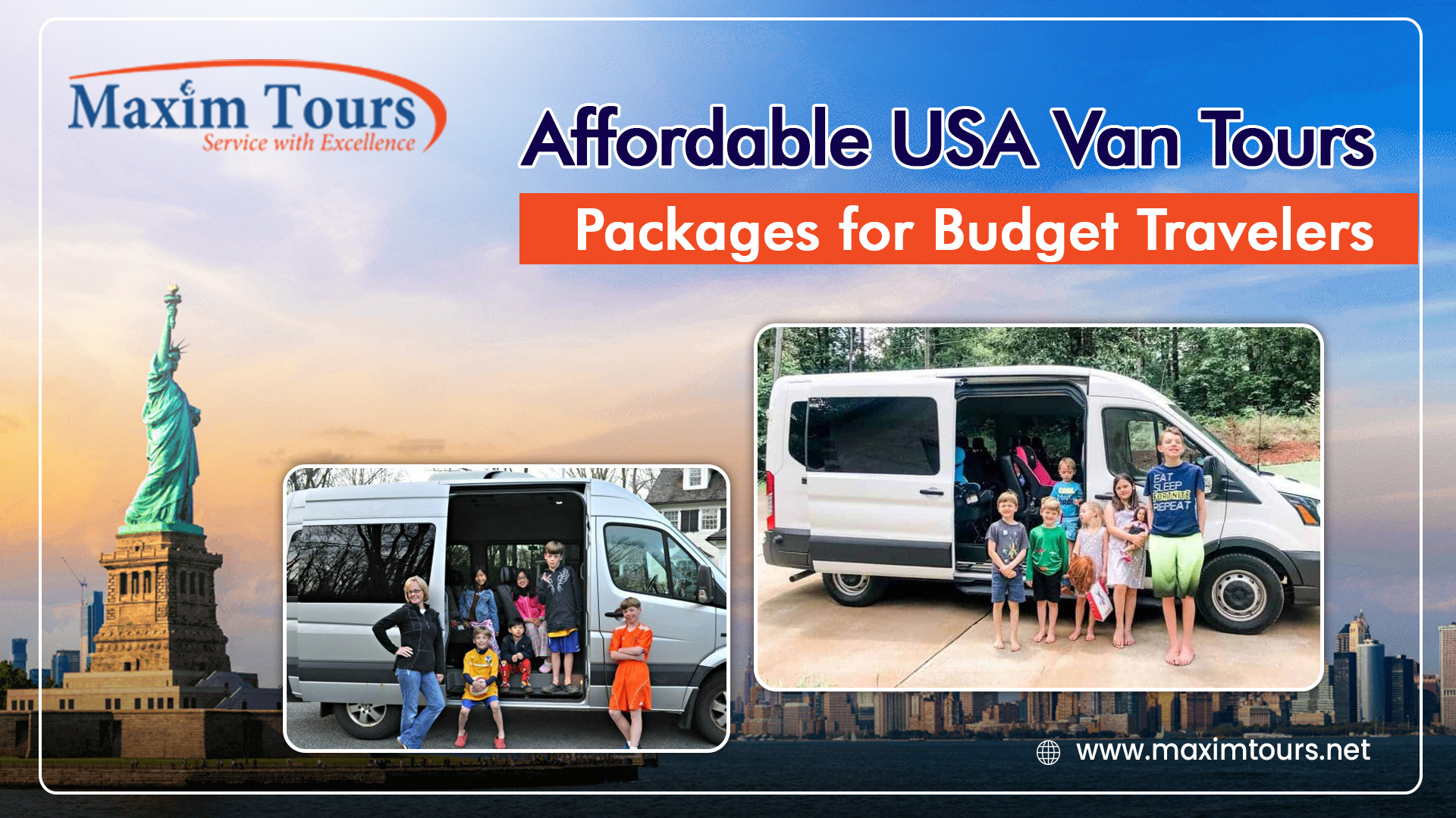 Affordable USA Van Tours Packages for Budget Travellers USA Van Tours Packages